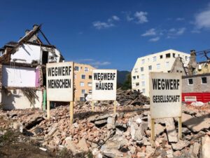 wegwerfgesellschaft kanaltalersiedlung