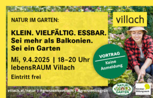 Natur im Garten Vortrag - KLEIN.VIELFÄLTIG.ESSBAR @ lebensRAUM Villach